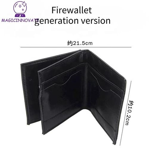 High Quality Magic Trick Fire Wallet Wholesale Funny Magic Flame Wallet for Stage Street Show Magician Props JM152