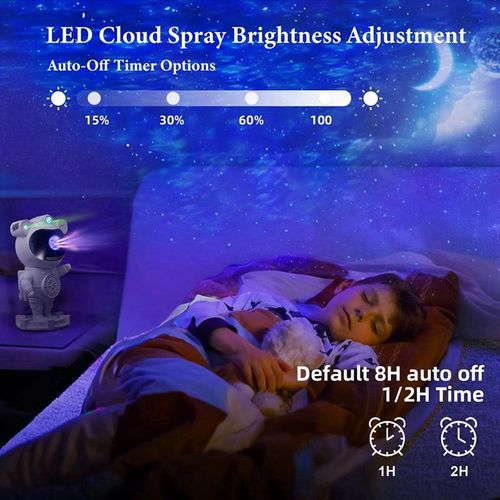 Astronauta Speaker Galaxy Star Projector Starry Night Light Astronauta Light Projector with Remote Control