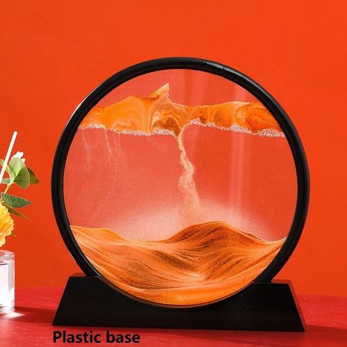 Home Innovation 3D Quicksand Painting Decompression Art Hourglass Decoration – Living Room Desktop    Office Landscape Painting Craft, Light Luxury Gift for Men and Women