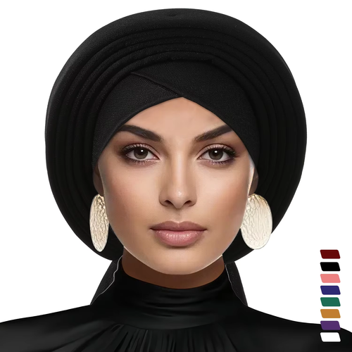 High-quality solid-color headscarf