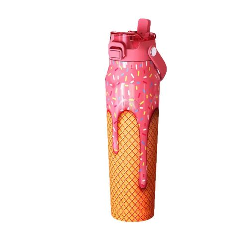 Stylish Vacuum Insulated Tumbler with Ice Cream Pattern