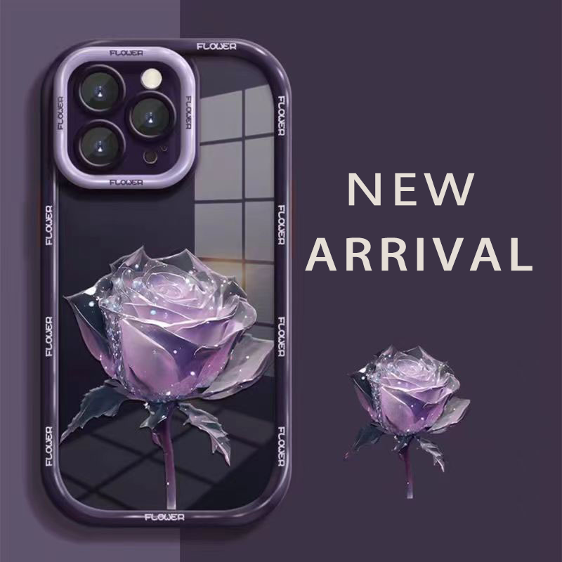 New arrival, Exclusively designed colorful flowers anti-fall protective mobile phone case
