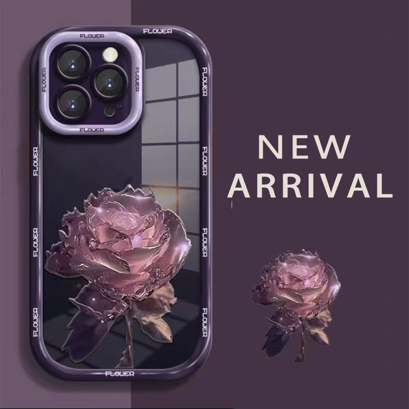 New arrival, Exclusively designed colorful flowers anti-fall protective mobile phone case