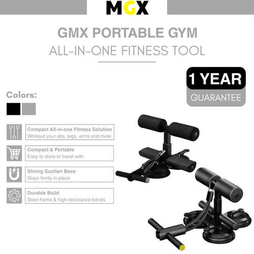 Sit-up assist device for indoor home use, suction cup-type fixed fitness equipment for abdominal crunch training