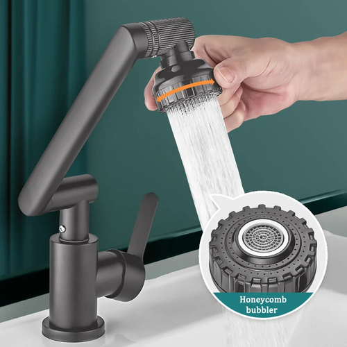 Robotic arm universal faucet rotating nozzle, sink bathroom household faucet