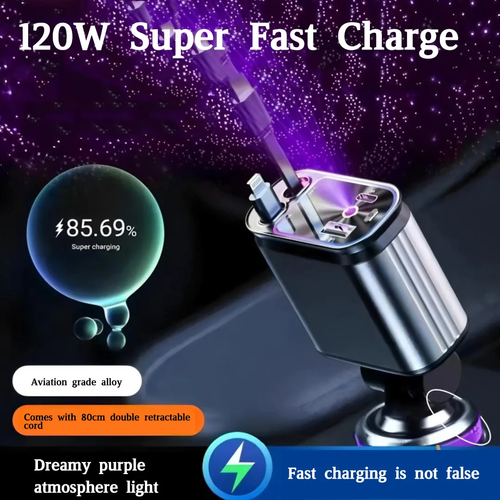 Super cool starry sky rooftop car multifunctional fast charger