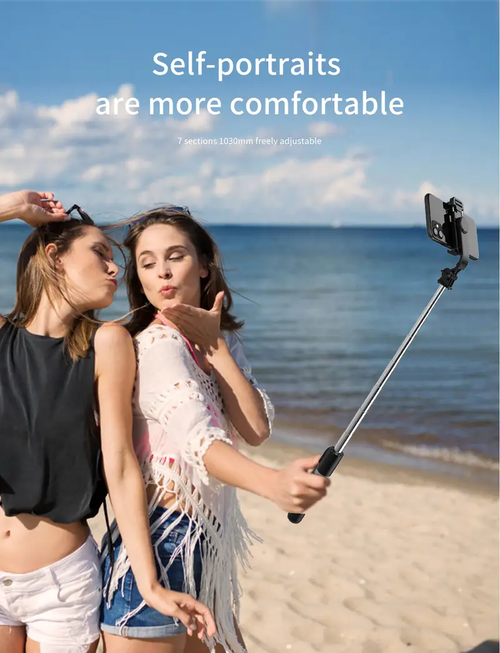 👸The best gift! 🔥🔥🔥2025 new model (with fill light, with Bluetooth remote control), all-in-one expandable portable iPhone tripod selfie stick👸👉🧐📸✌👨🏻‍🤝‍👨🏻