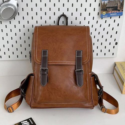 Vintage PU Leather Backpack