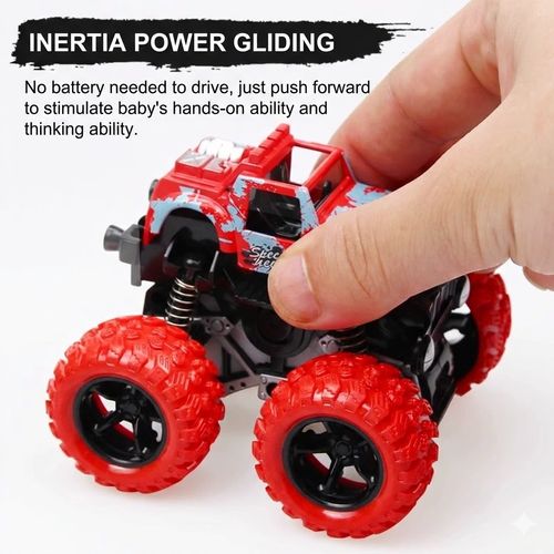4WD Inertia Off-Road Monster Trucks – Durable Crash-Resistant Toy Cars for Kids