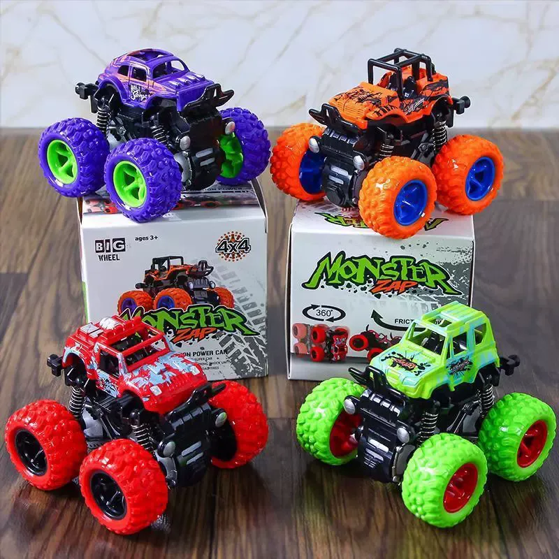 4WD Inertia Off-Road Monster Trucks – Durable Crash-Resistant Toy Cars for Kids