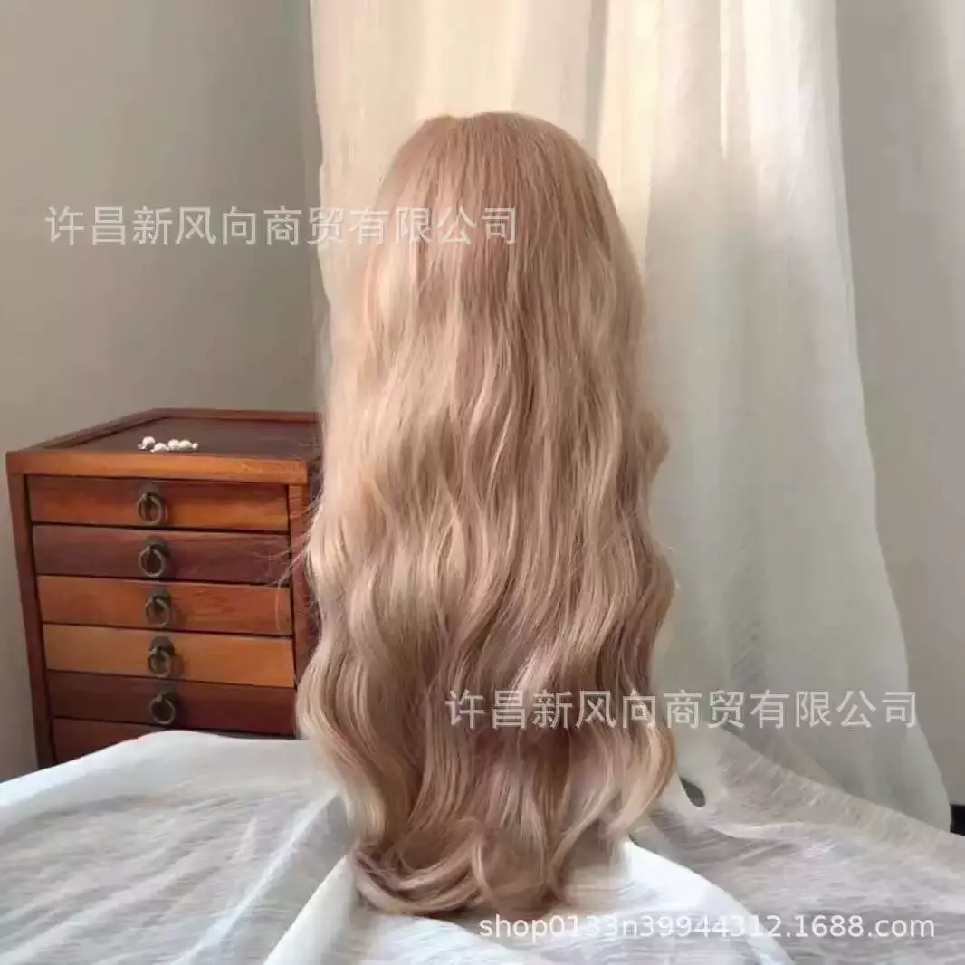 Long Wavy Light Blonde Wig - Natural Soft Heat Resistant Synthetic Hair Wig for Women Daily or Party Use
