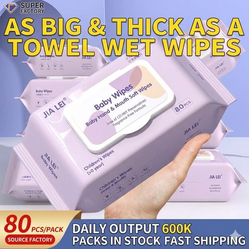 Gentle Baby Hand & Mouth Wipes – Fragrance-Free, Alcohol-Free, Large & Thick Pearl Texture Wipes