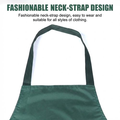 Waterproof Kitchen Apron with Hand Wipe Pockets - Cooking Themed Oil-Proof Apron for Home & Baking
