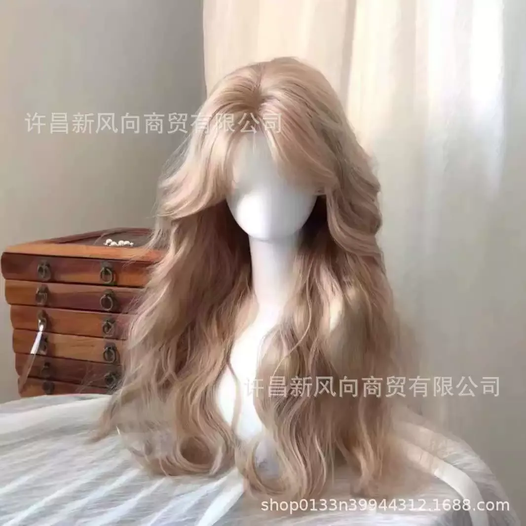 Long Wavy Light Blonde Wig - Natural Soft Heat Resistant Synthetic Hair Wig for Women Daily or Party Use