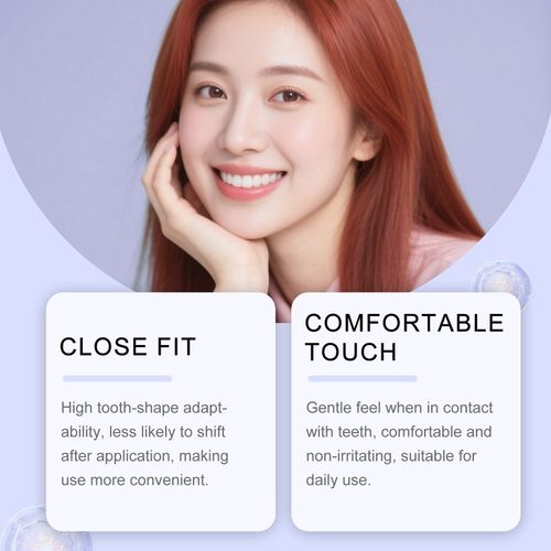 Purple Whitening Strips Dry Patches for Teeth Stain Removal, Brightening, and Cleaning