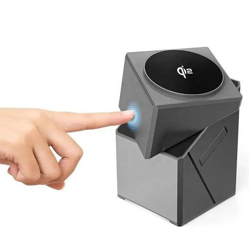 New 3 in 1 Magnetic Charging Cube Stand Portable Fast Station Wireless Charger for Phone Watch Earphone Strong Magnetic Charger