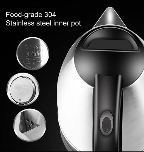 304 stainless steel electric kettle with automatic power-off and temperature control function.