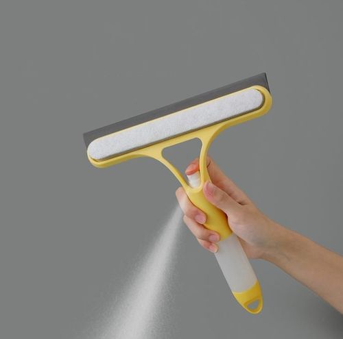 Multi-function Glass Wiper With Watering Can Bathroom Mirror Window Cleaner Brush Car Glass Cleaner