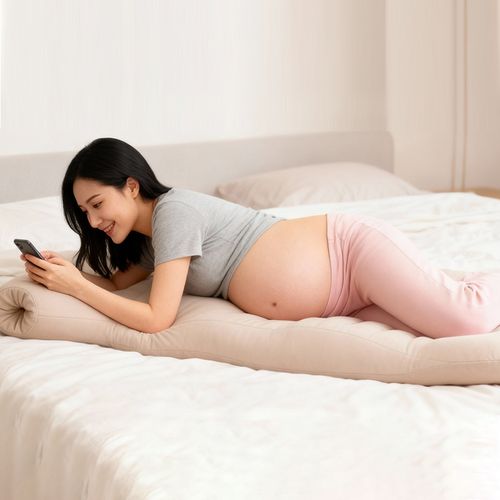 PVC Inflatable Pool Float Air Mattress for Pregnant Women to Relieve Abdominal Pain