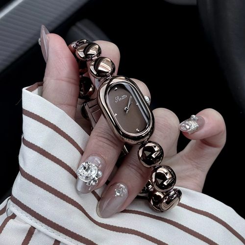 High-End Exquisite Ladies' Watch Retro Romantic Trendy New Style Stainless Steel Individualistic Fashion Chain & Link Bracelets