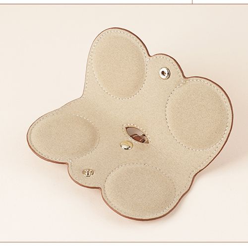 Portable Retro Handmade PU Leather Glasses Bag with Lanyard Hanging Sunglasses Case Simple Glasses Storage Box Sunglasses Case