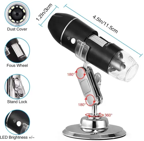 1600X Digital Microscope Camera Electronic Magnification Endoscope