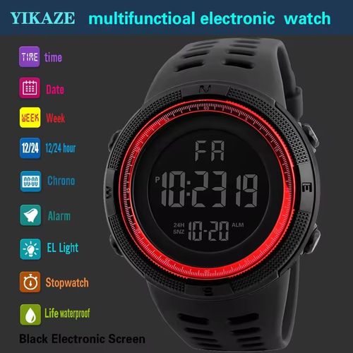 50% OFF Waterproof, shockproof, large-screen, multi-functional sports electronic watch.