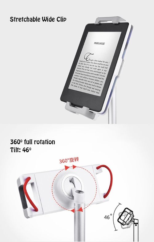 4.7-12.9 Inch Aluminum Alloy Desktop Stand for iPad Pro iPhone Surface Book Tablet PC Stand