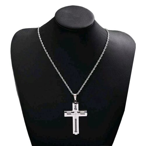 High Quality Men's Vintage Cross Pendant Necklace