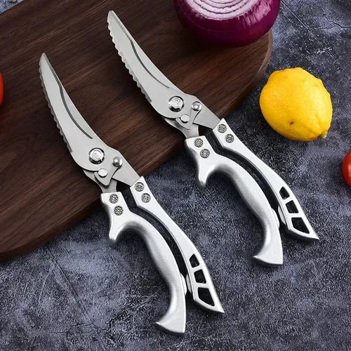 Multifunctional Stainless Steel Kitchen Scissors Strong Chicken Bone Killer Scissoring Fish Food Celebrous Home Use Product