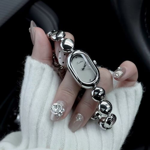 High-End Exquisite Ladies' Watch Retro Romantic Trendy New Style Stainless Steel Individualistic Fashion Chain & Link Bracelets