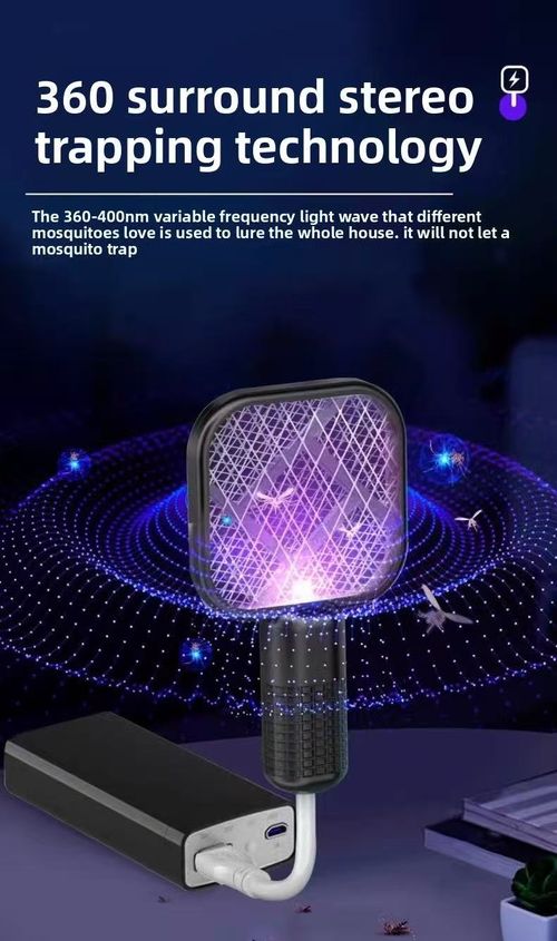 50% OFF 🔥Hot Sale Mini Outdoor Electric Purple LED Bug Zapper Mosquito Swatter Effective for Flies