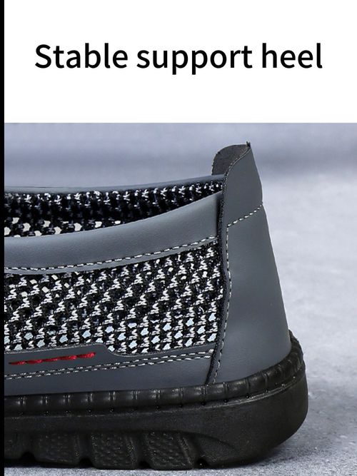Limited sizes available. Men's breathable mesh casual shoes with rubber soles, an ideal choice for men.
