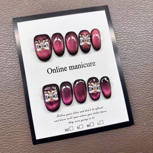 The new handcrafted, custom-made press-on nails are reusable, offering a high-end, luxurious feel.