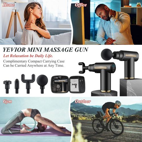 Best-selling Portable Cordless Mini Fascia Gun Full Body Deep Muscle Tissue Massage Device Electronic Handheld Vibration Therapy