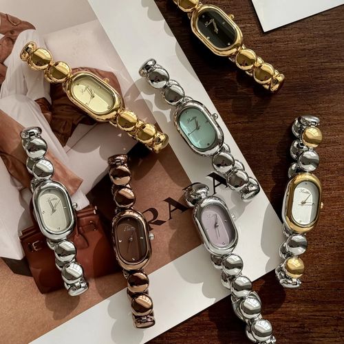 High-End Exquisite Ladies' Watch Retro Romantic Trendy New Style Stainless Steel Individualistic Fashion Chain & Link Bracelets
