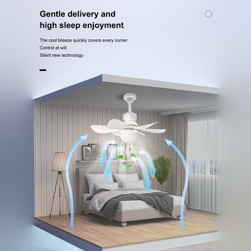 50% OFF Dimmable Light Modern Ceiling Mount Remote Control Ceiling Smart E27 Led Ceiling Fan Light