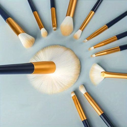 🌹🌹BEAUTY PLANET Custom Logo Wholesale Good Quality Foundation Makeup 12Pcs Makeup Gift Sets Luxury Bling Makeup Brush Set🌹