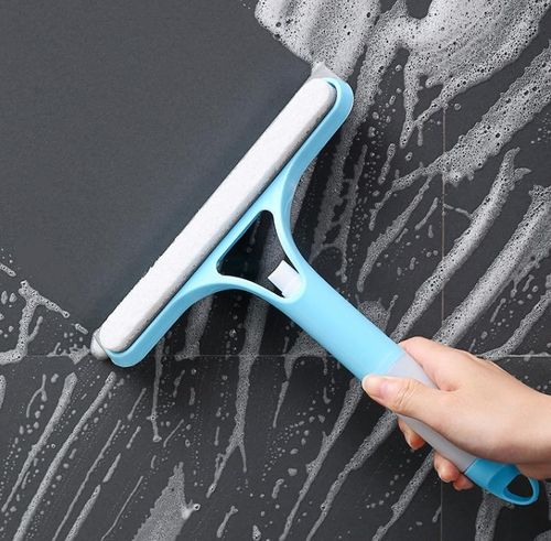 Multi-function Glass Wiper With Watering Can Bathroom Mirror Window Cleaner Brush Car Glass Cleaner