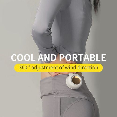 New Design Waist Hanging Whirlwind Fan Portable Leafless Clip-On Neck Waist Fan USB Air Cooler Hanging Neck Fan for Traveling