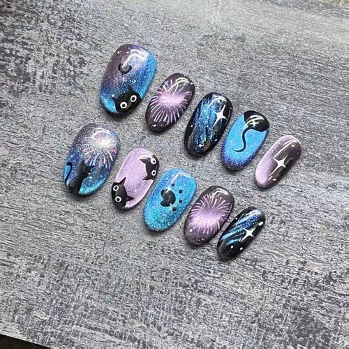 The new handcrafted, custom-made press-on nails are reusable, offering a high-end, luxurious feel.