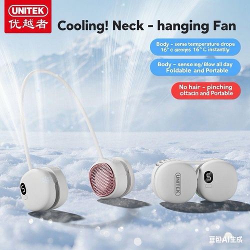Custom Outdoor Sport Office Rechargeable Handing Fan for Cute Gift Lightweight Wearable Neck Fan Portable Cooling Fan