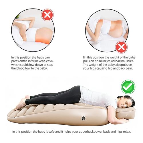 PVC Inflatable Pool Float Air Mattress for Pregnant Women to Relieve Abdominal Pain