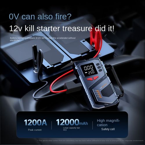 6000mAh Powerful Portable Air Compressors 150PSI Emergency Jump Starter Car Tire Inflation with Battery Booster Air Pump Mini