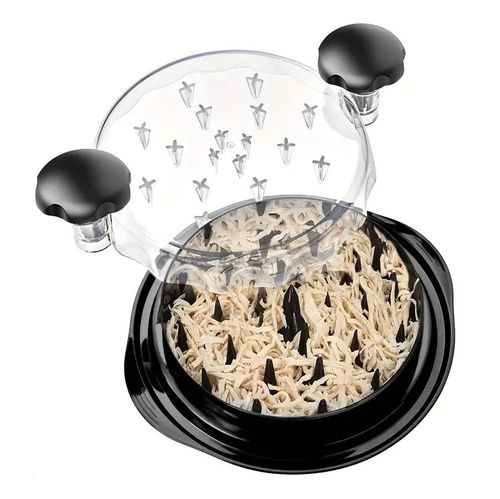 Chicken Shredder Manual Chicken Breast Shredder Tool Twist with Transparent Lid for Meat Cutting Machine