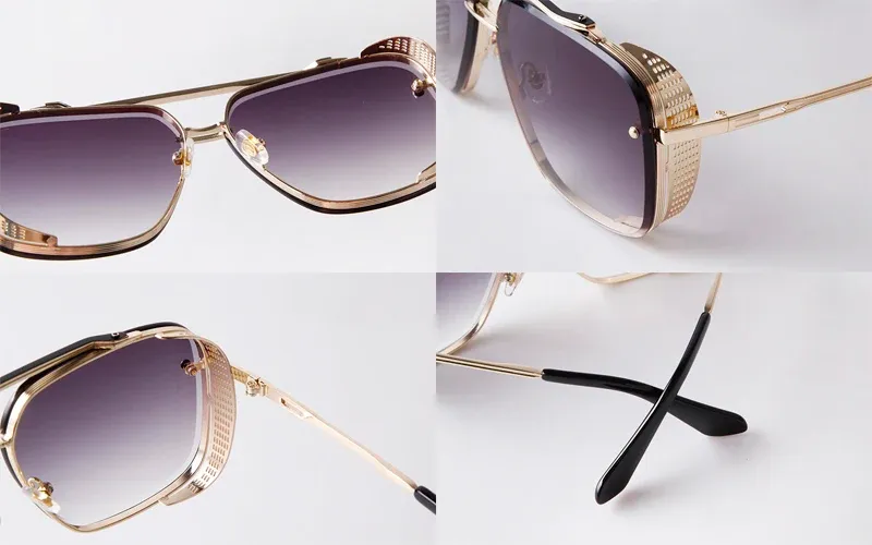New Fashion UV400 Lens Metal Steampunk Round Sunglasses