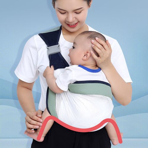 Hands Free One Thick Shoulder Straps Front Hold Newborn Infants Backpack Carrier Hip Wrap Baby Sling Carrier