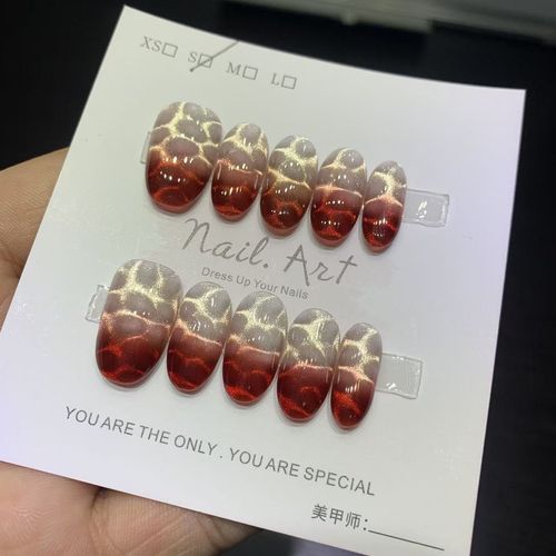 The new handcrafted, custom-made press-on nails are reusable, offering a high-end, luxurious feel.