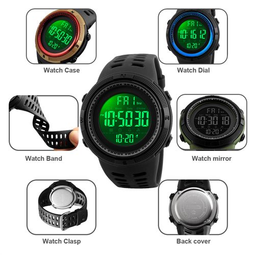 50% OFF Waterproof, shockproof, large-screen, multi-functional sports electronic watch.