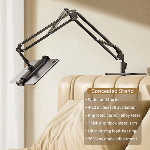 Bedside Desktop Flexible Triple Arms Mobile Phone Stand Angle Adjustable Foldable Rotatable Lazy Stand for Tablet